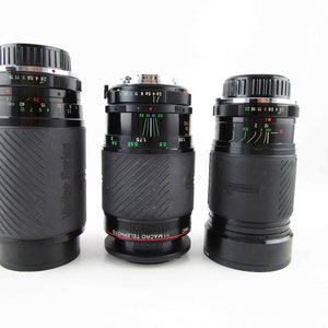 CHOICE - Vivitar Lens - Minolta Mounts - 70-210mm Zoom - OR - 28-105mm Macro Zoom - Vivitar Series 1 Lenses - Middle Lens is SOLD
