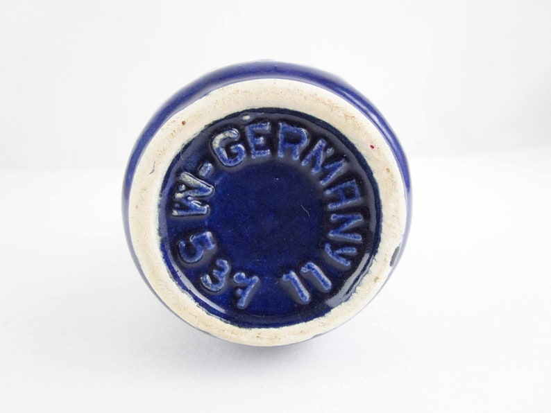 Vintage /'Scheurich/' Vase No Mid-Modern 1960s West Germany 537 11 Small Cobalt Blue Vase