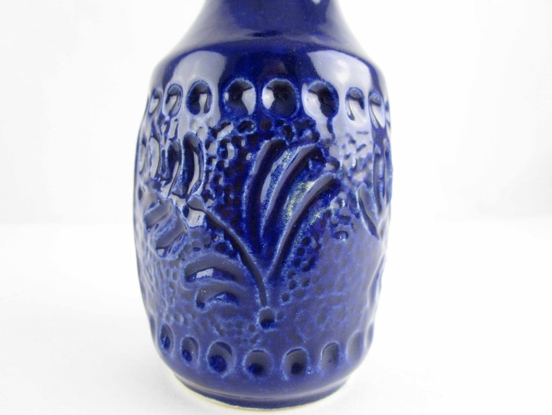 Vintage /'Scheurich/' Vase No Mid-Modern 1960s West Germany 537 11 Small Cobalt Blue Vase