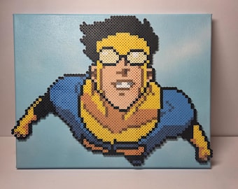Invincible Perler Bead Canvas Art