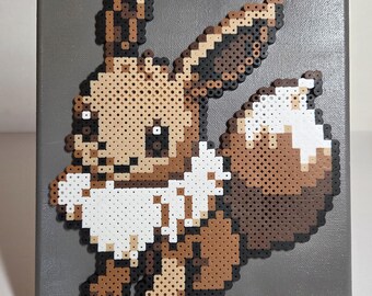 Eevee Pokemon Perler Bead Canvas Art