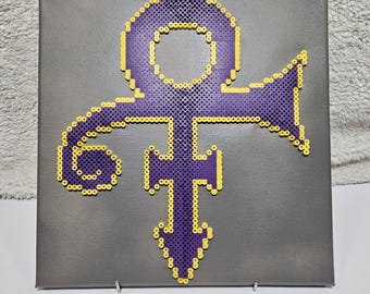 Prince Symbol Perler Bead Canvas