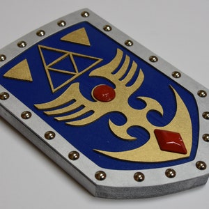 Blue Fighter's Shield from Link to the Past .... handmade from pine ... perfect for any Legend of Zelda fan