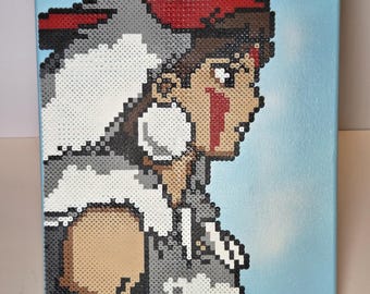 Canvaskunst Princess Mononoke Perler Bead