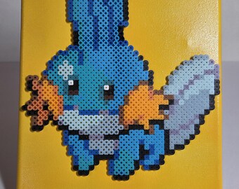 Mudkip Pokemon Perler Bead Canvas Art