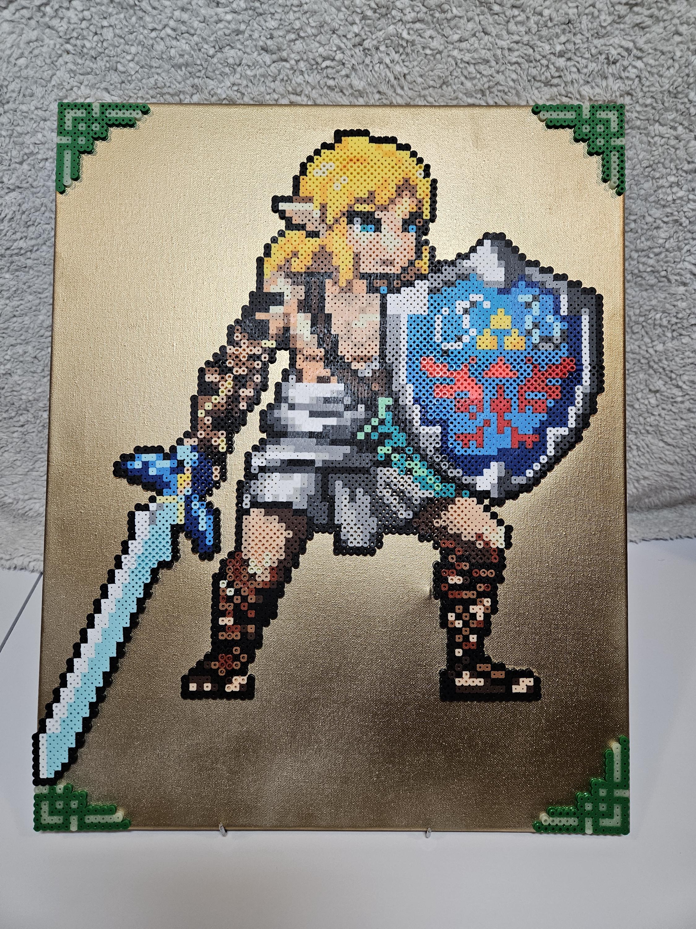 Tears of the Kingdom Link Perler Bead Canvas - Etsy
