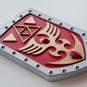 Upgraded Hero&#39;s Shield from Link to the Past .... handmade from pine ... perfect for any Legend of Zelda fan
