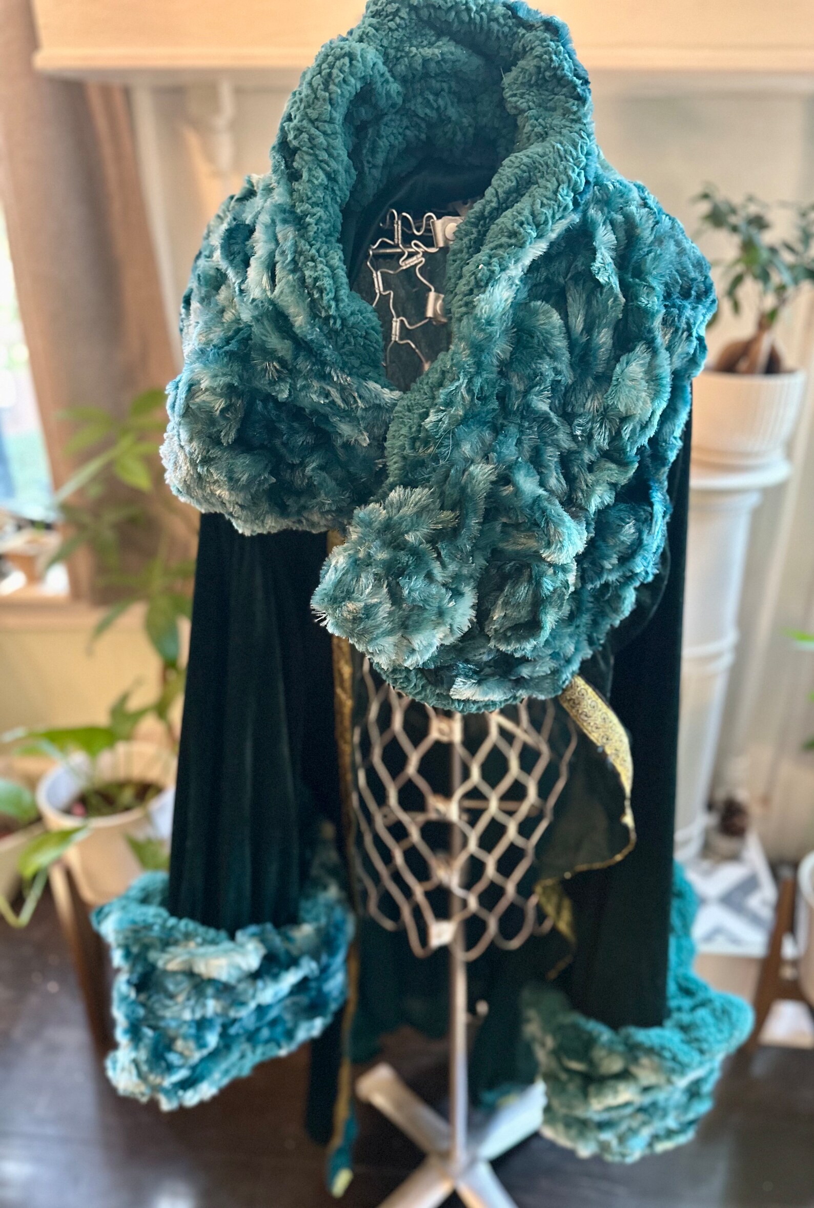 Film Wicked Madame Morrible Cosplay Costume Bell Sleeve Dress