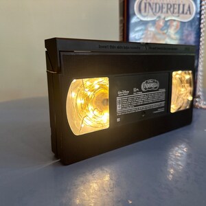 Cinderella VHS Disney USB fairy lights lamp - one of a kind - 80s vintage retro