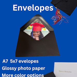 Benutzerdefinierte Umschläge; Benutzerdefinierte Foto-Umschläge; Magnet-Ankündigungen mit Umschlägen;  Benutzerdefinierte Abschlussfeier-Einladungen; Graduierung Ankündigungen / lädt ein