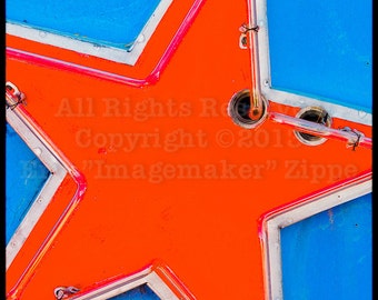 Neon Star Las Vegas Art from the iconic Neon Boneyard signs as a fine art photograph