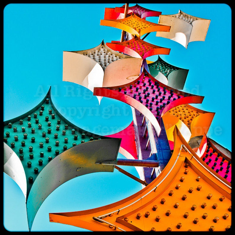 Las Vegas Stardust Neon Sign at Neon Boneyard at Neon museum print fine Art photograph image 1