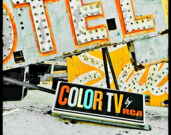Color TV, Las Vegas Art from the iconic Neon Boneyard signs as a fine art photograph