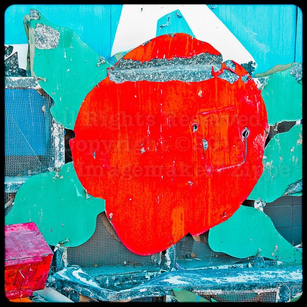 Las Vegas Art from the iconic Neon Boneyard signs as a fine art photograph,Desert Rose sign