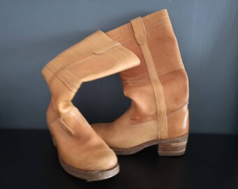 bottes vintage camel