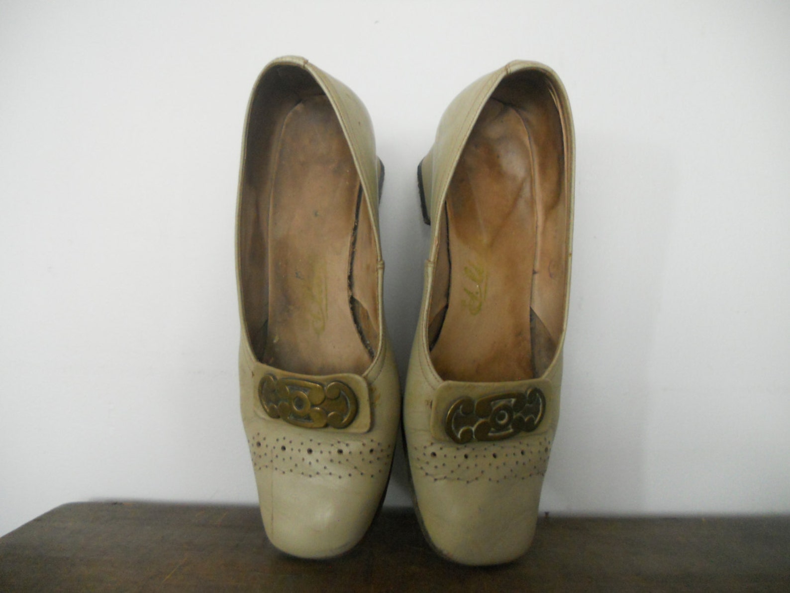 Soviet Vintage Ladies Shoes Beige Shoes 50s Size EUR 37/38 US - Etsy