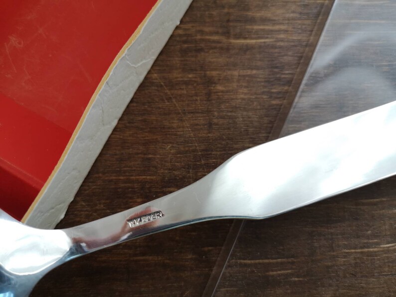 Vintage Pewter spoon Norwegian tin spoon Norway souvenir spoon Scandinavian design