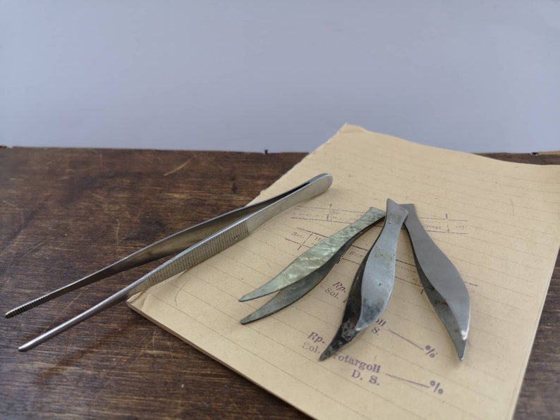 Vintage Soviet Medical Tongs Set of 4 Small Medical Tweezers Etsy