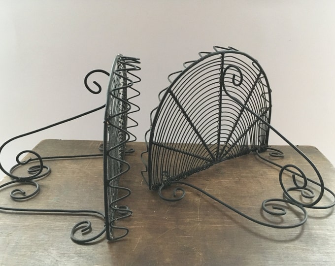 Vintage Black Wall Shelf a Set of 2 Black Shabby Shelf Cottage Etsy