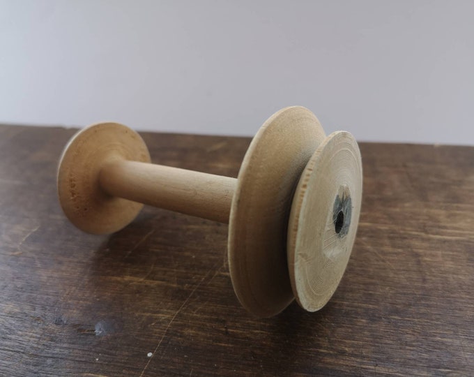 Vintage Weaving Reel Wooden Spool Antique Weaving Loom Spool Antique