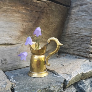 Vaso in ottone vintage Made in India Brocca in ottone Brocca decorativa in ottone Vaso in ottone