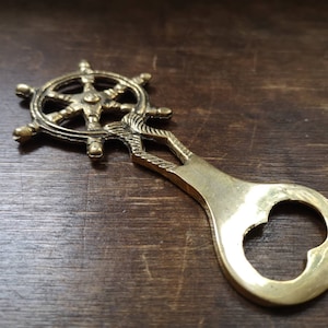 Vintage brass bottle opener   Nautical bottle opener Bottle opener collection