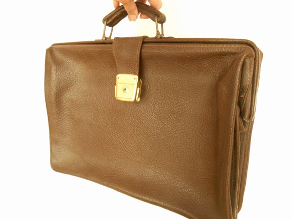 Vintage Leather Briefcase By Tourist Dbgm Germany Mens Brown - Mens Leather Portfolio Vintage Leather Briefcase By Tourist Dbgm Germany Mens Brown - Mens Leather Portfolio