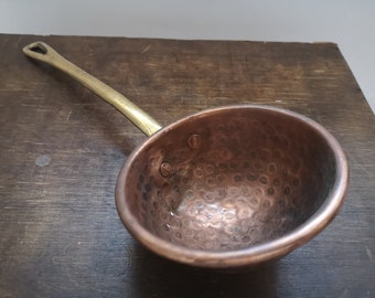 Vintage Copper scoop with a brass handle Copper ladle Shabby kitchen French kitchen