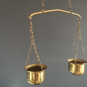 Vintage brass scales Antique scales Swedish scales Vintage kitchen scales Merchants scales Brass Weighing Scales