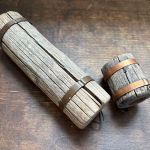 Vintage Scandinavian wooden match box holder set Fireplace Accessory Farmhouse kitchen decor Handmade wood matches holder