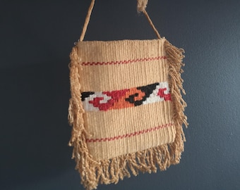 Vintage Tribal bag Woven ethnic bag Hippie Boho woven bag Tribal accessory