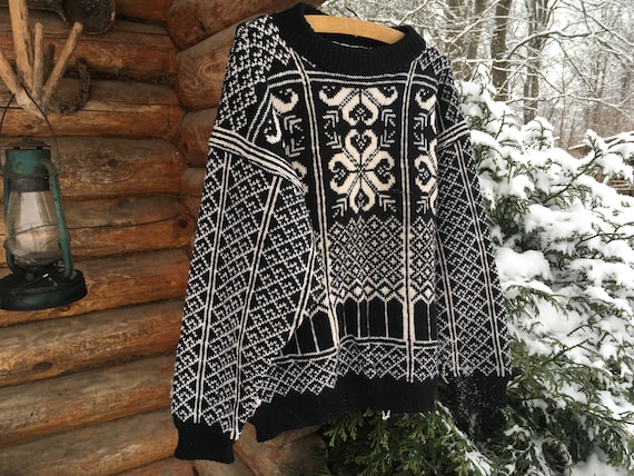 Vintage Norwegian sweater Scandinavian Sweater Nor