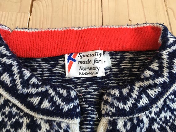 Vintage Norweger Pulli von BOUVIAC Norwegen skandinavischen Folk Pullover Nordic Muster große Größe L Vintage Norweger Pulli von BOUVIAC Norwegen skandinavischen Folk Pullover Nordic Muster große Größe L