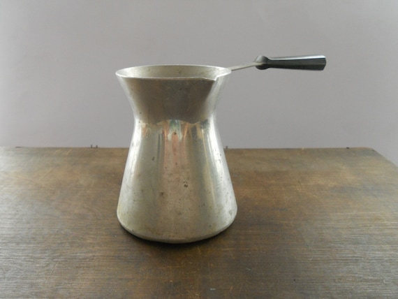 turk for coffee coffee pot with a spoon coffee pot metal coffee pot soviet coffee pot vintage coffee pot Antique coffee pot turk
