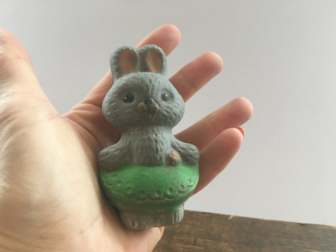 Soviet Vintage Rubber Toy Small Bunny Toy Rubber Toy Rabbit Small Hare ...