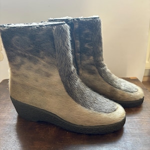 Vintage boots Fur boots  Winter Boots Winter boots