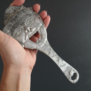Vintage pewter bottle opener Metal bottle opener Collectible  Bottle opener Souvenir Bottle opener collectible