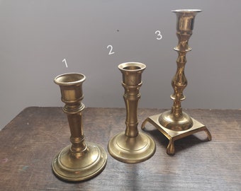 Vintage brass candle holder Brass candle holder Christmas heart brass candle holder