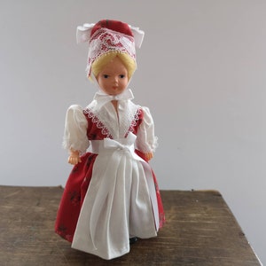 Vintage FOLK doll Germany folk doll Small Girl figurine Handmade folk doll Folk Doll collectible
