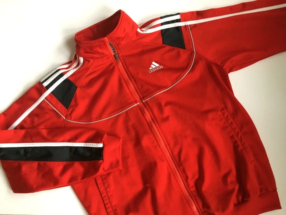 red adidas jacket womens