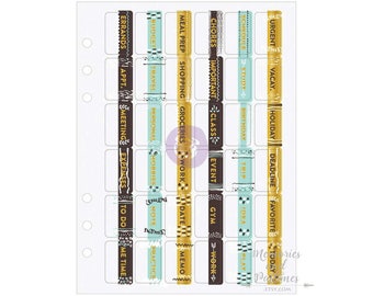 My Prima Planner Tabs - BUJO Bullet Journal Labels - Planner Accessories Scrapbooking Embellishment - My Prima - 485877