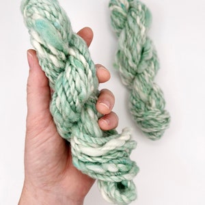Handspun yarn for weaving, Wool art yarn, gift for weaver
