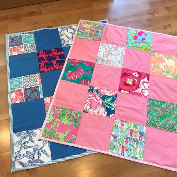 lilly pulitzer swaddle blanket