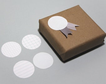 Paper gift stickers