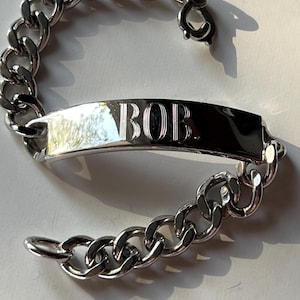 Elco Sterling Id Bracelet - Etsy