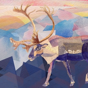 Caribou Greeting Card