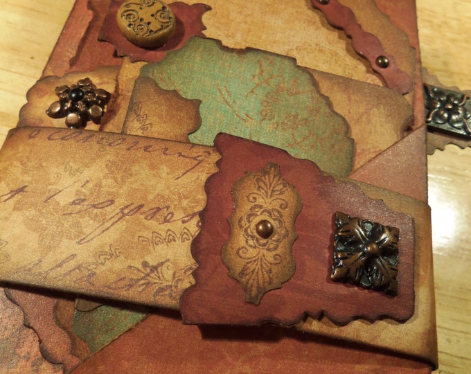 Leather & Parchment A Unique Paper Journal and Photo Wallet With the