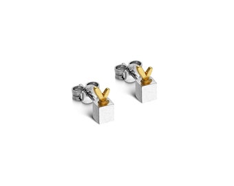 Cubes of love Earrings, Silver Earrings, Statement Earrings, Geometric Earrings, Signature Earrings, Statement Jewellery