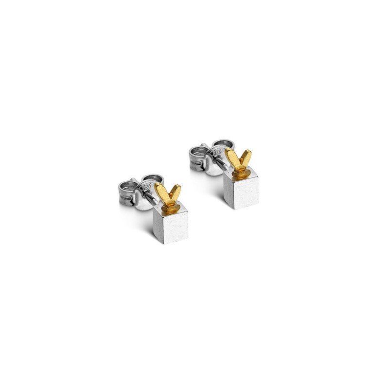 Cubes of love Earrings, Silver Earrings, Statement Earrings, Geometric Earrings, Signature Earrings, Statement Jewellery image 1