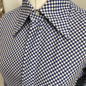 RARE vintage Pierre Cardin Paris New York checkered Oxford tops, vintage Oxford top, tailored button down tops, checkered tops image 1